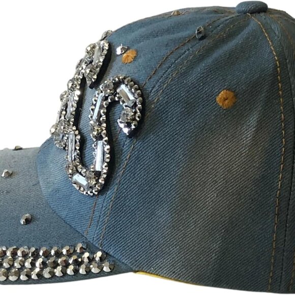 Bling Boss Baseball Cap Women Rhinestone Gift Boss Lady Cotton Adjustable - Picture 3 of 9